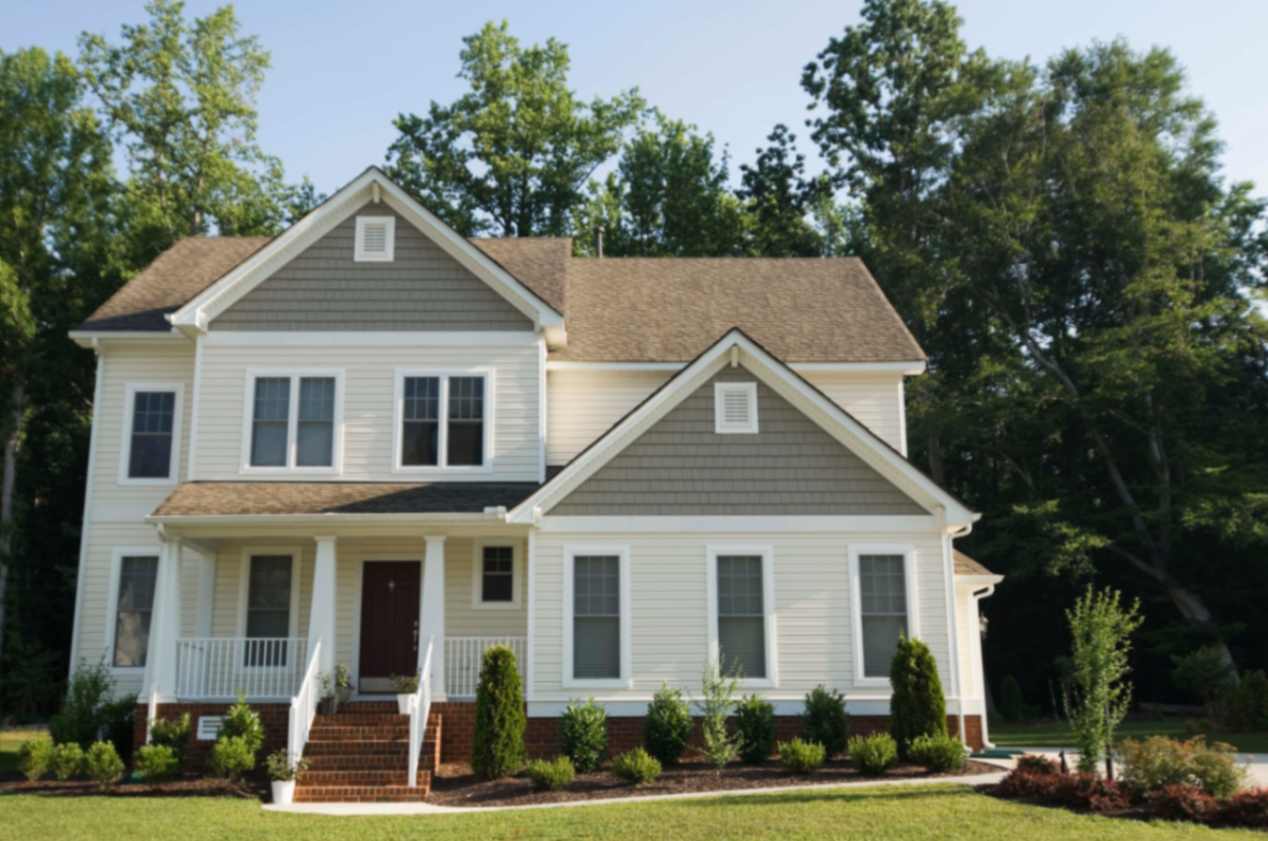 A photo of a house from the outside